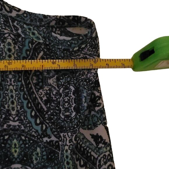 Time and Tru Blue Green Paisley Spaghetti Strap Top | Size S - Picture 4 of 5